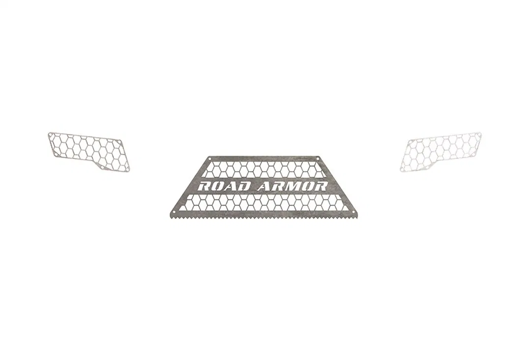 6172DRMH – ROAD ARMOR Bumper Grille Insert, Honeycomb Pattern Raw Steel